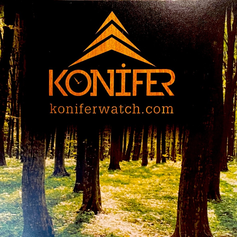 Konifer wooden watches. New, never worn. Includes gift box with display pillow.